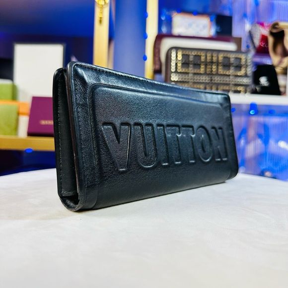 Louis Vuitton Black Dark Infinity Leather Brazza Large Bi-Fold Wallet Virgil Abl - Picture 5 of 15